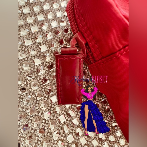 PRADA Vintage Vela Cosmetic Pouch in Radiant RED PRADA Nylon Necessaire 🌹 - Picture 5 of 7